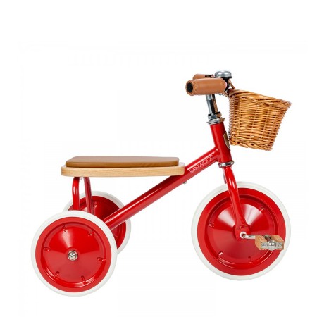 Trehjulet vintage Banwood - rød