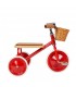 En trehjulet cykel fra Banwood i tidløst design giver koordinationstræning og ture for hele familien. Trehjulet cykel i retrosti