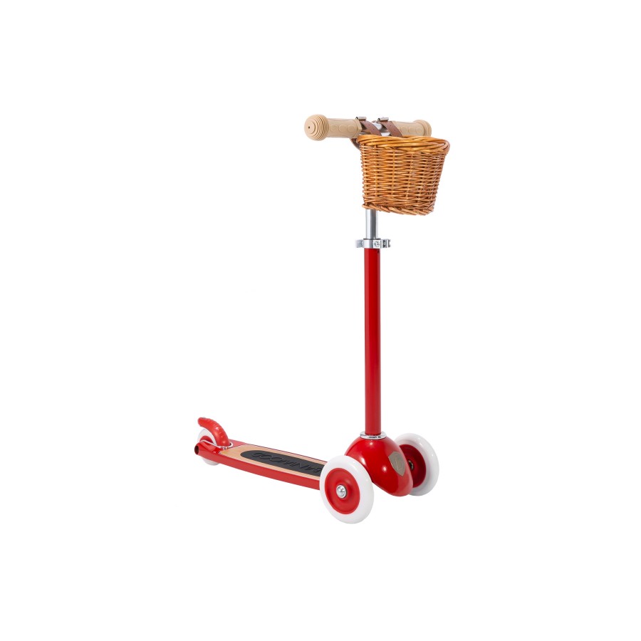 Red kids 3 wheel scooter